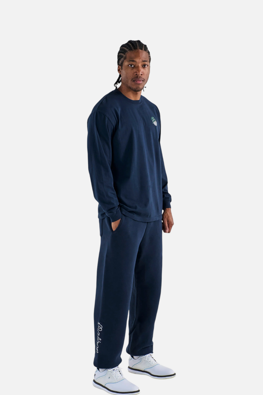 Malbon Gorse Cooper Tee in Navy