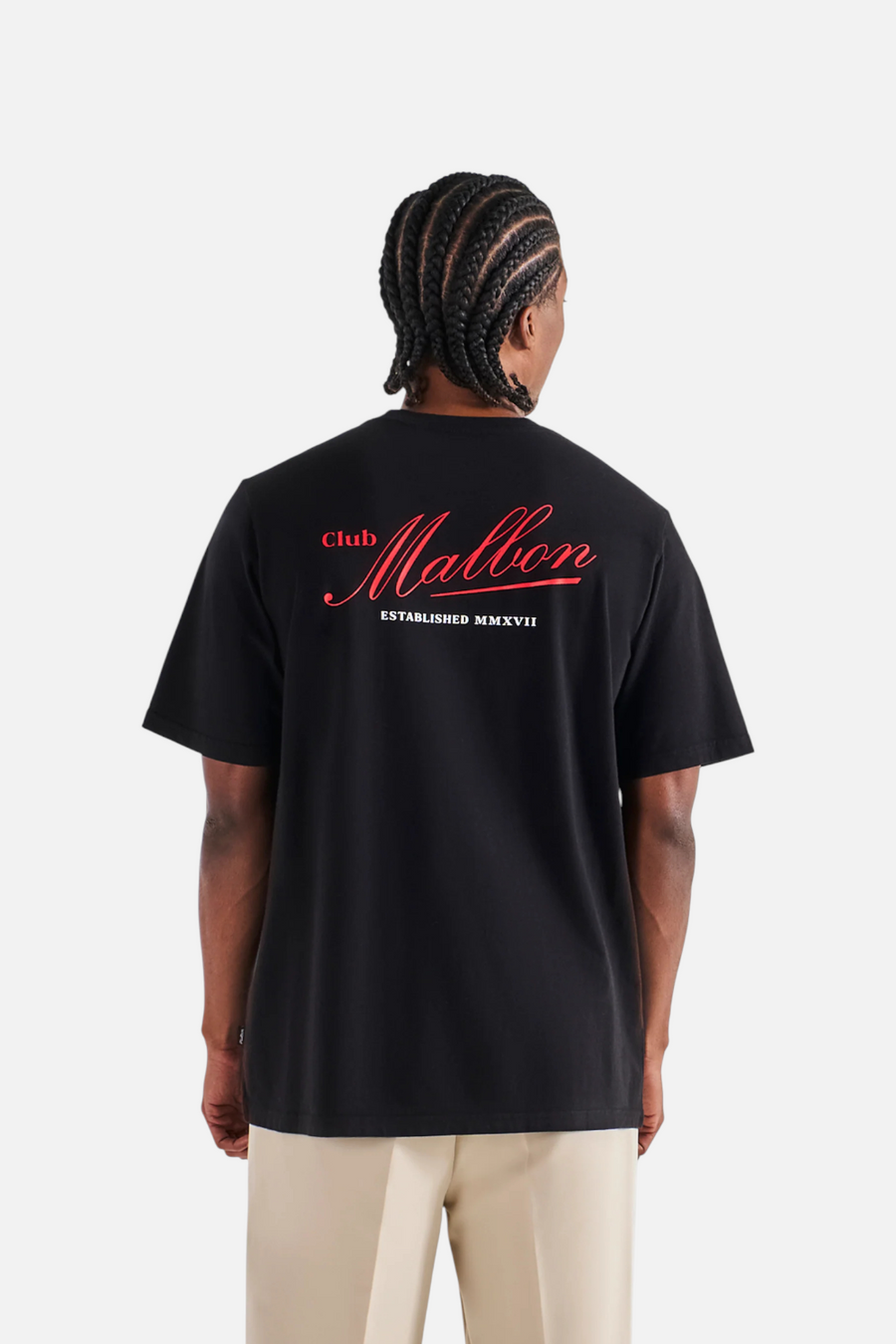 Malbon Bermuda Members Tee in Black