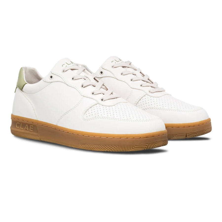 CLAE Men's Malone Cactus White Light Gum Sneakers
