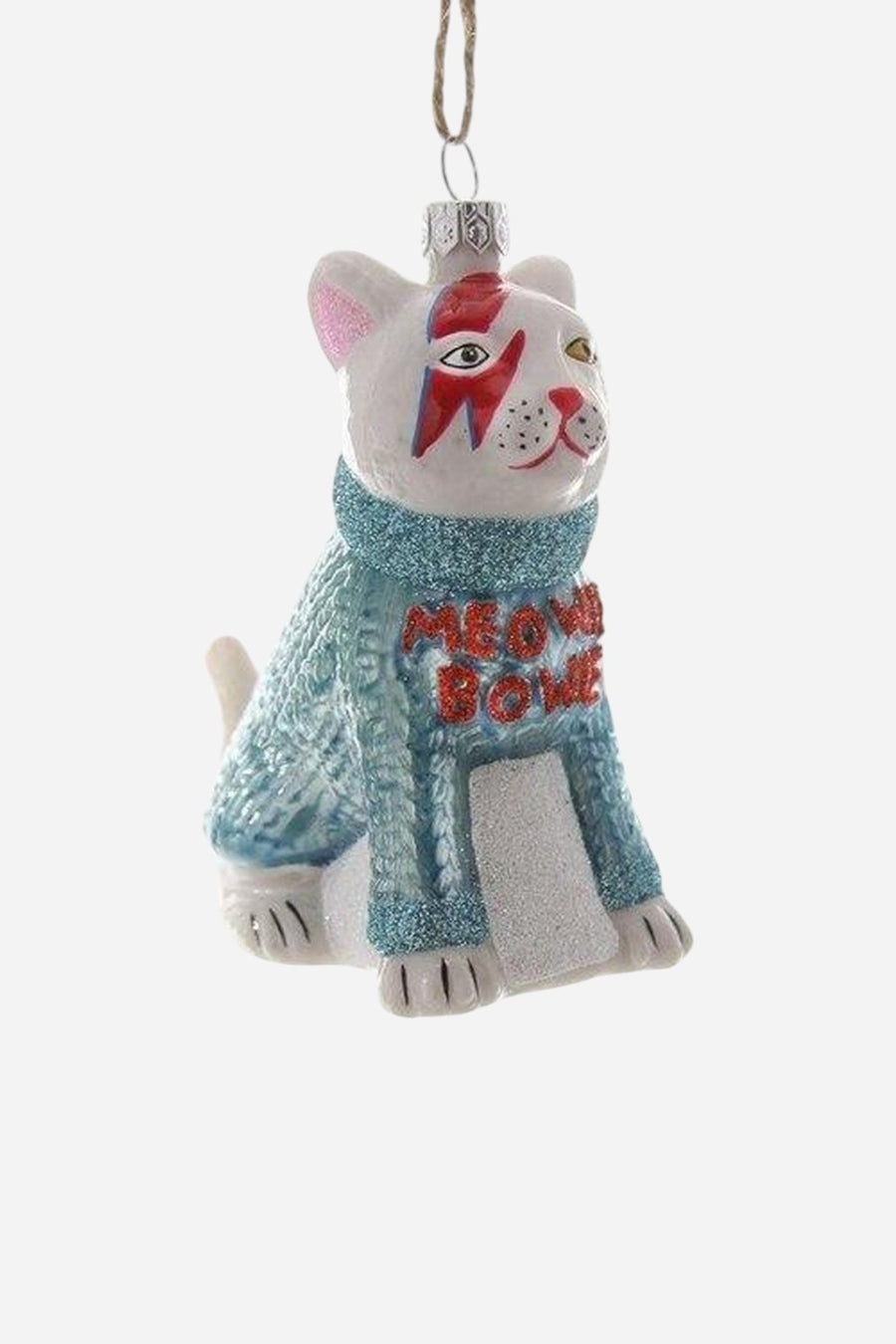 Meowie Bowie Sweater Ornament