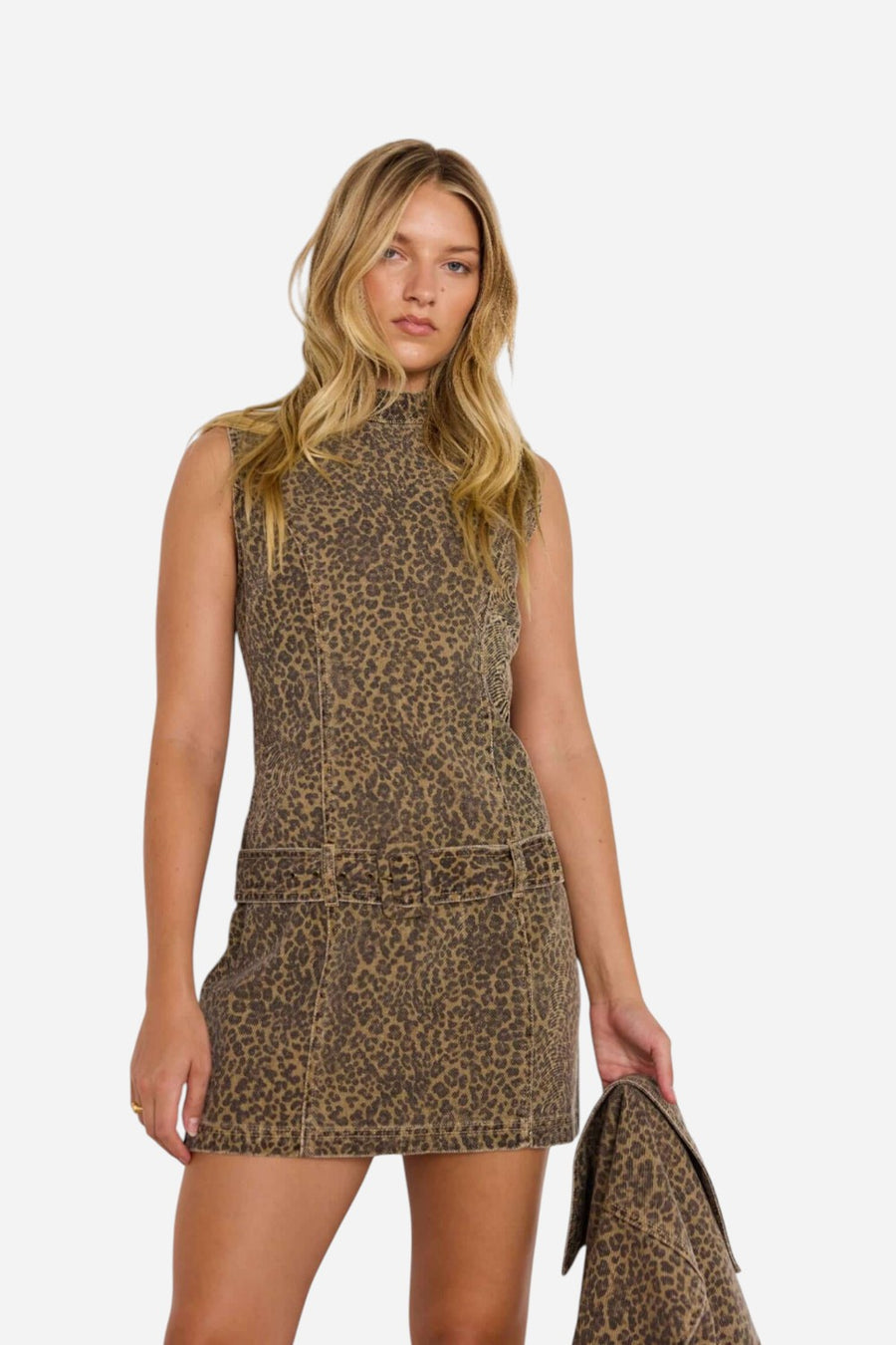 MINKPINK Anouk Animal Print Mini Dress