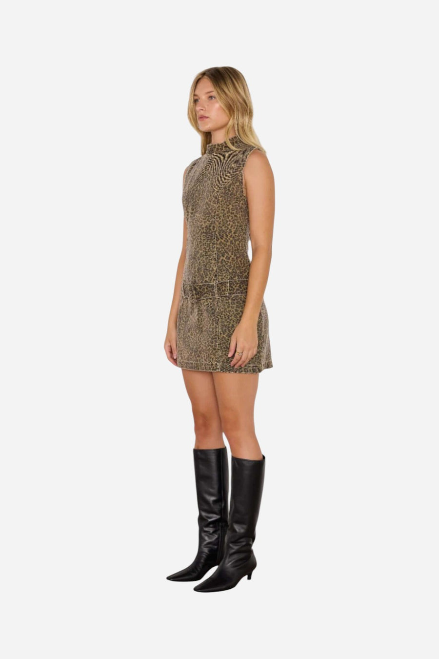 MINKPINK Anouk Animal Print Mini Dress