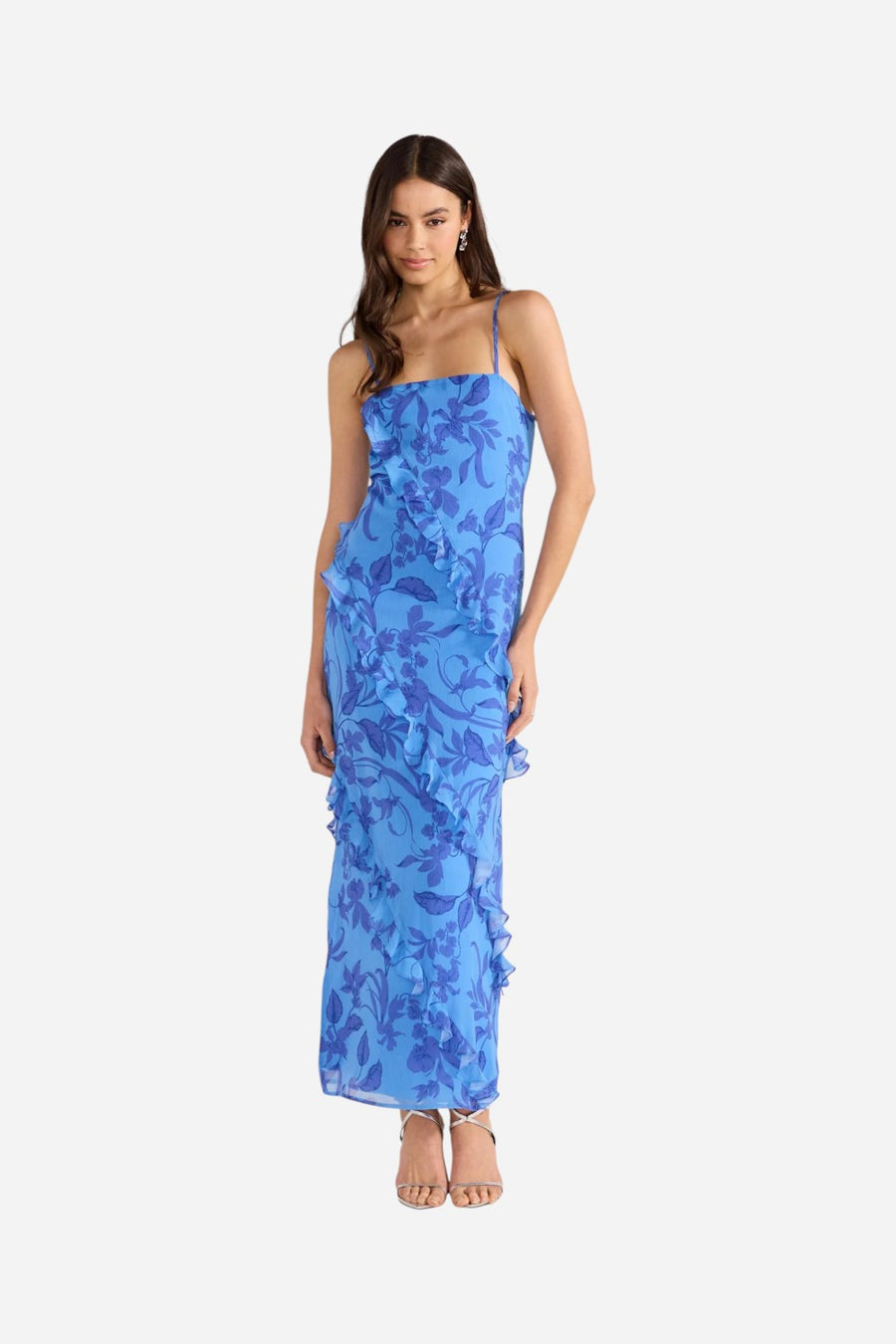 MINKPINK Jeanne Ruffle Maxi Dress