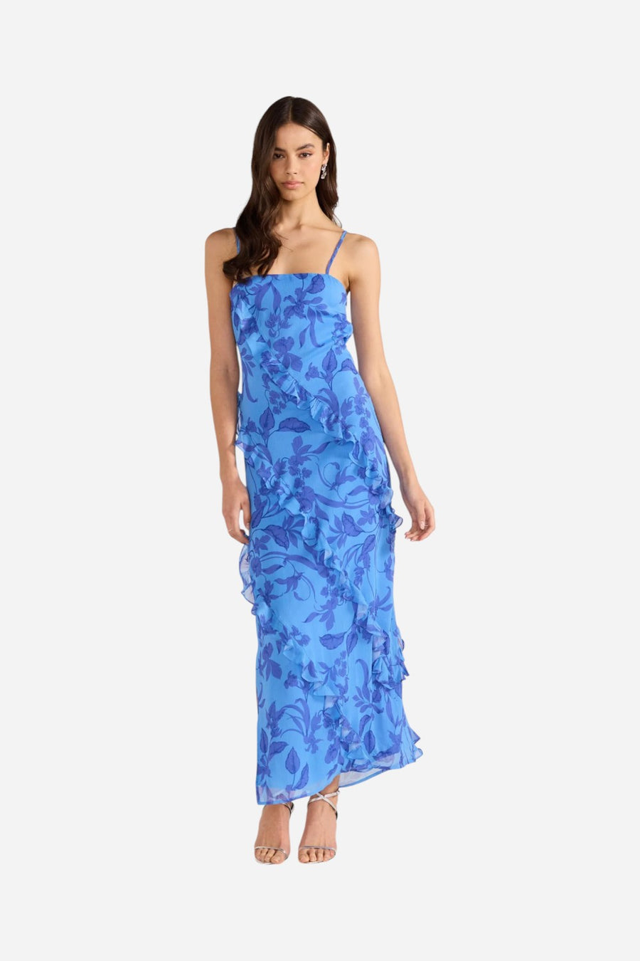 MINKPINK Jeanne Ruffle Maxi Dress