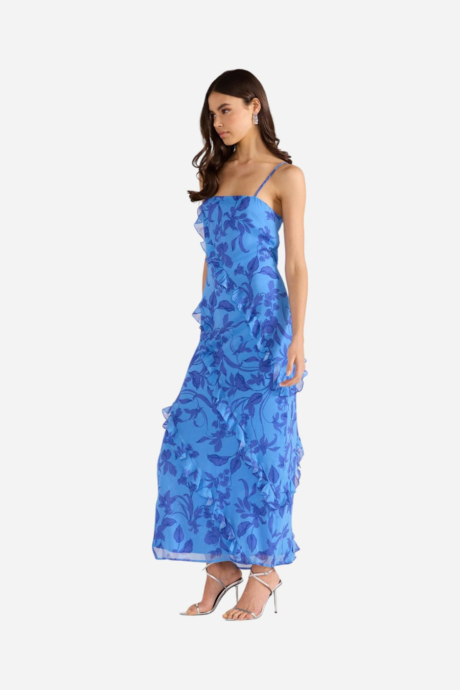 MINKPINK Jeanne Ruffle Maxi Dress