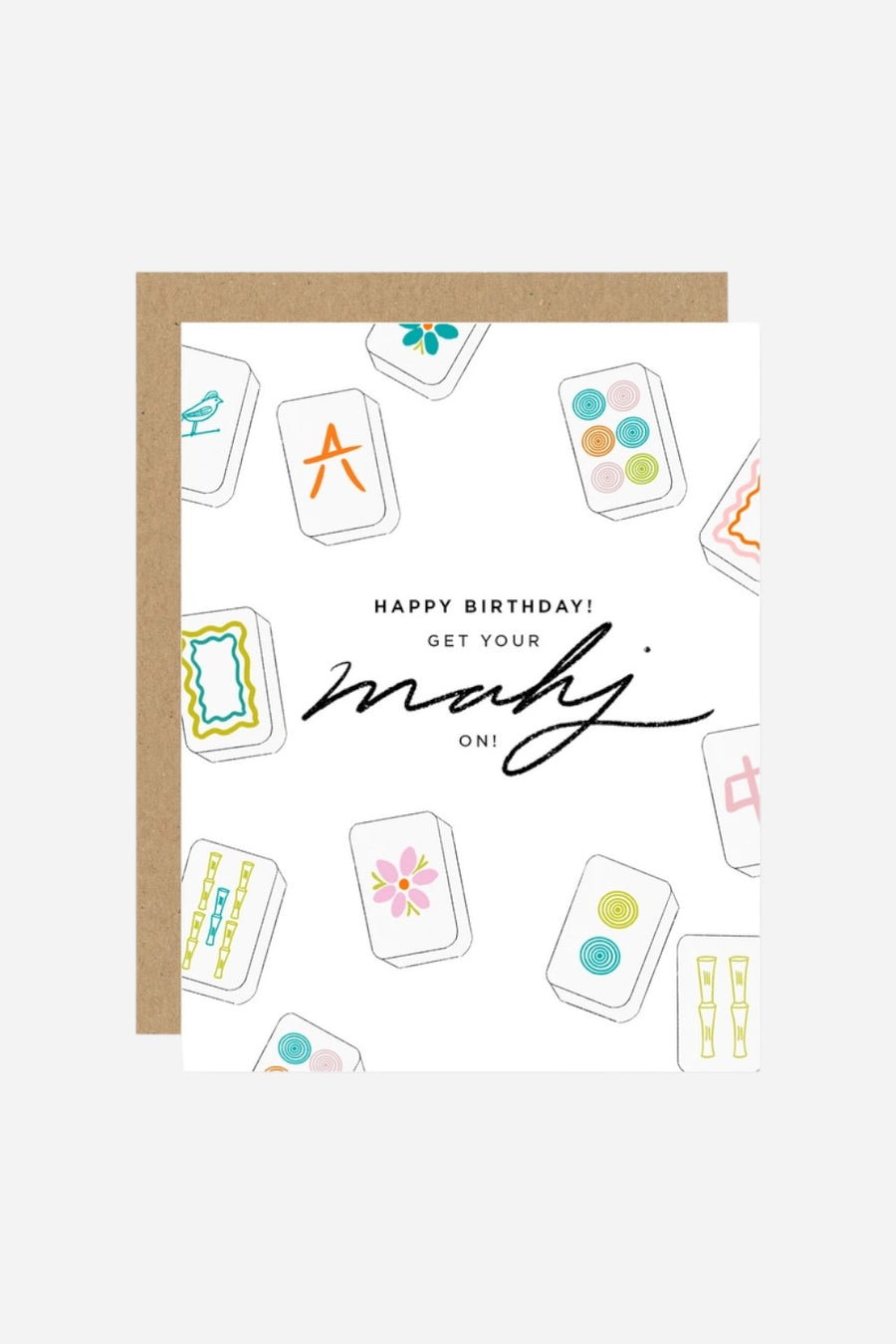 Maddon Mahjong Birthday Card