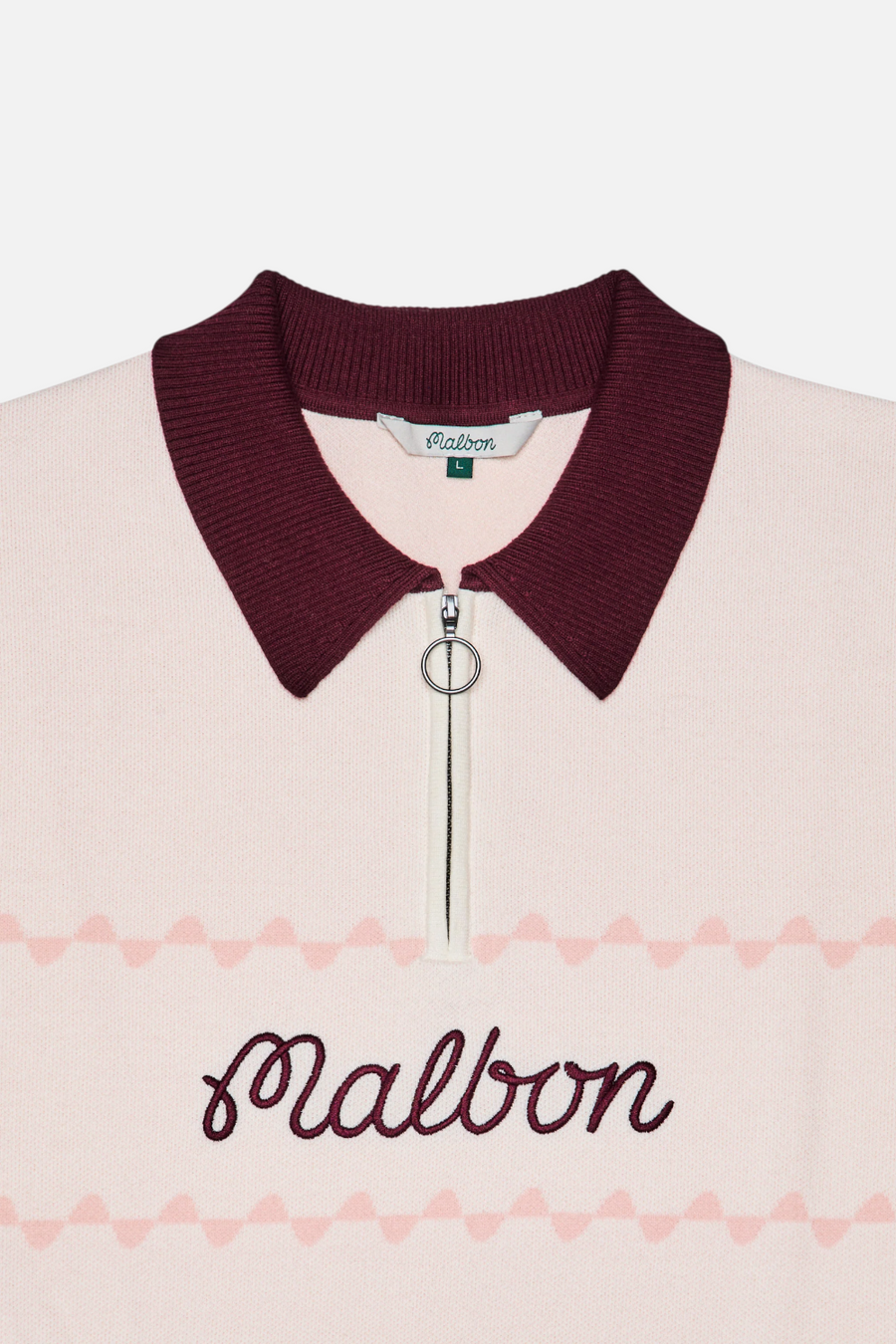 Malbon Golf Benny Polo in Whisper White