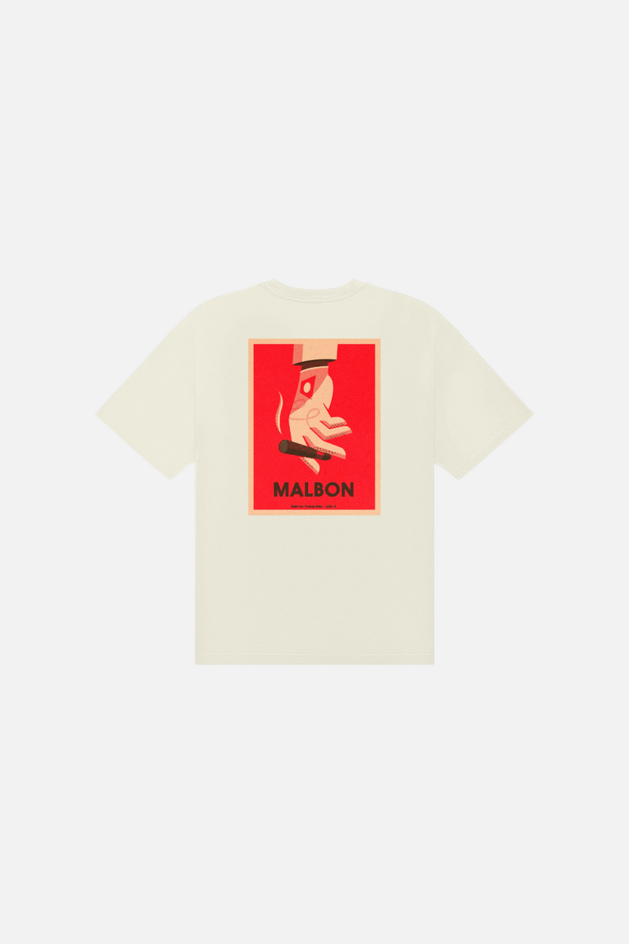Malbon Golf Bermuda Cigar Tee in Cream