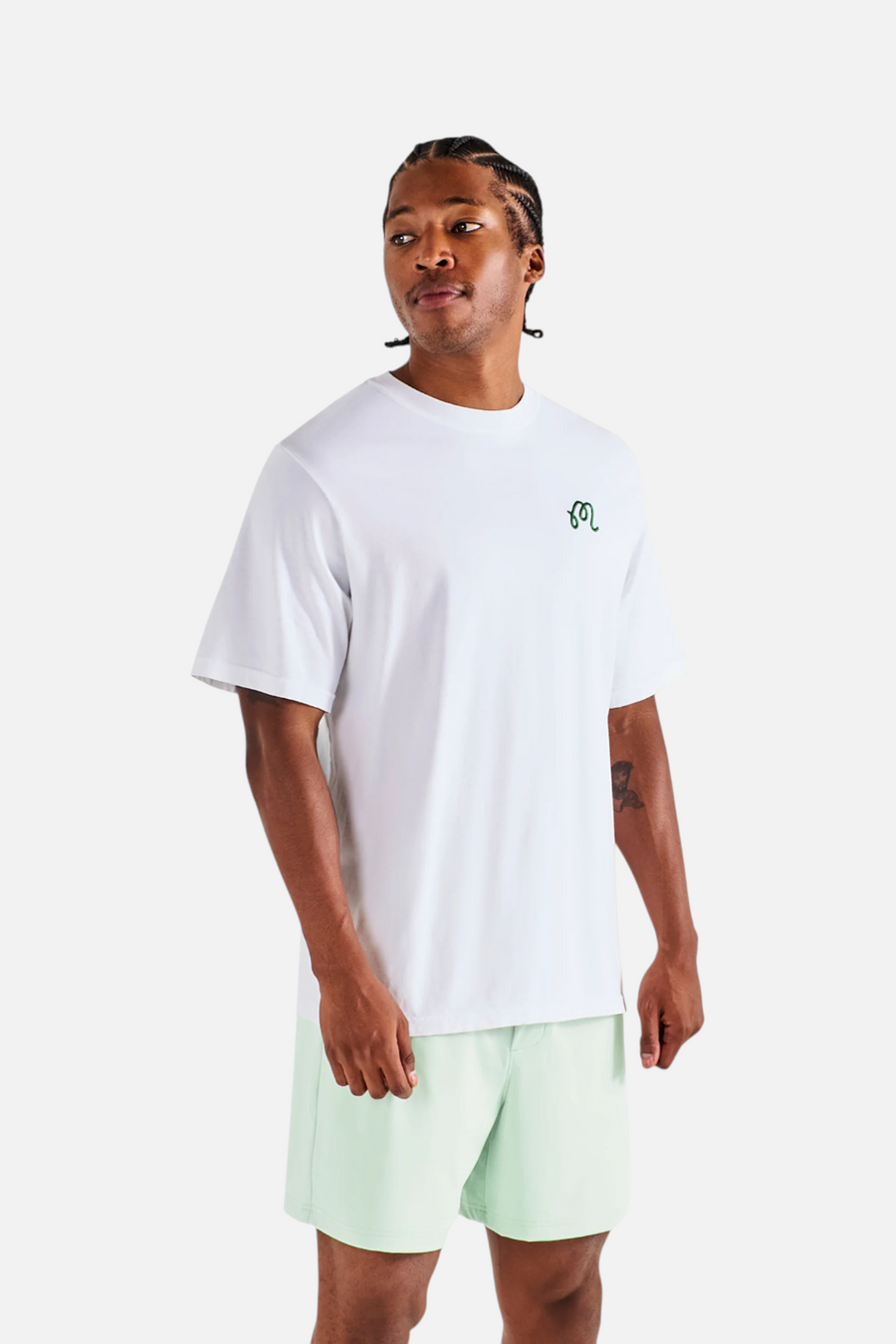 Malbon Golf Bermuda Playa Tee in Bright White