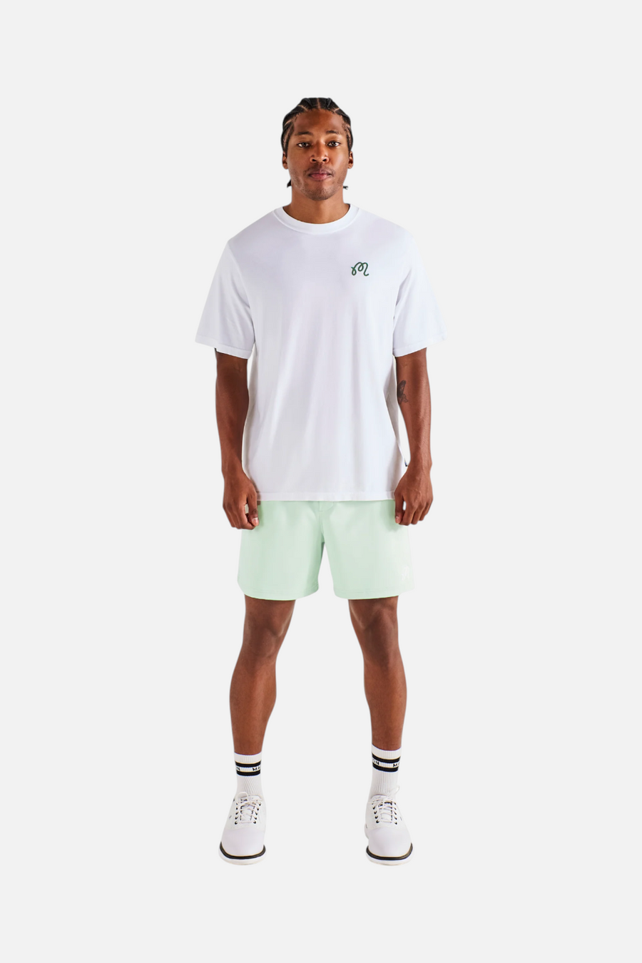Malbon Golf Bermuda Playa Tee in Bright White