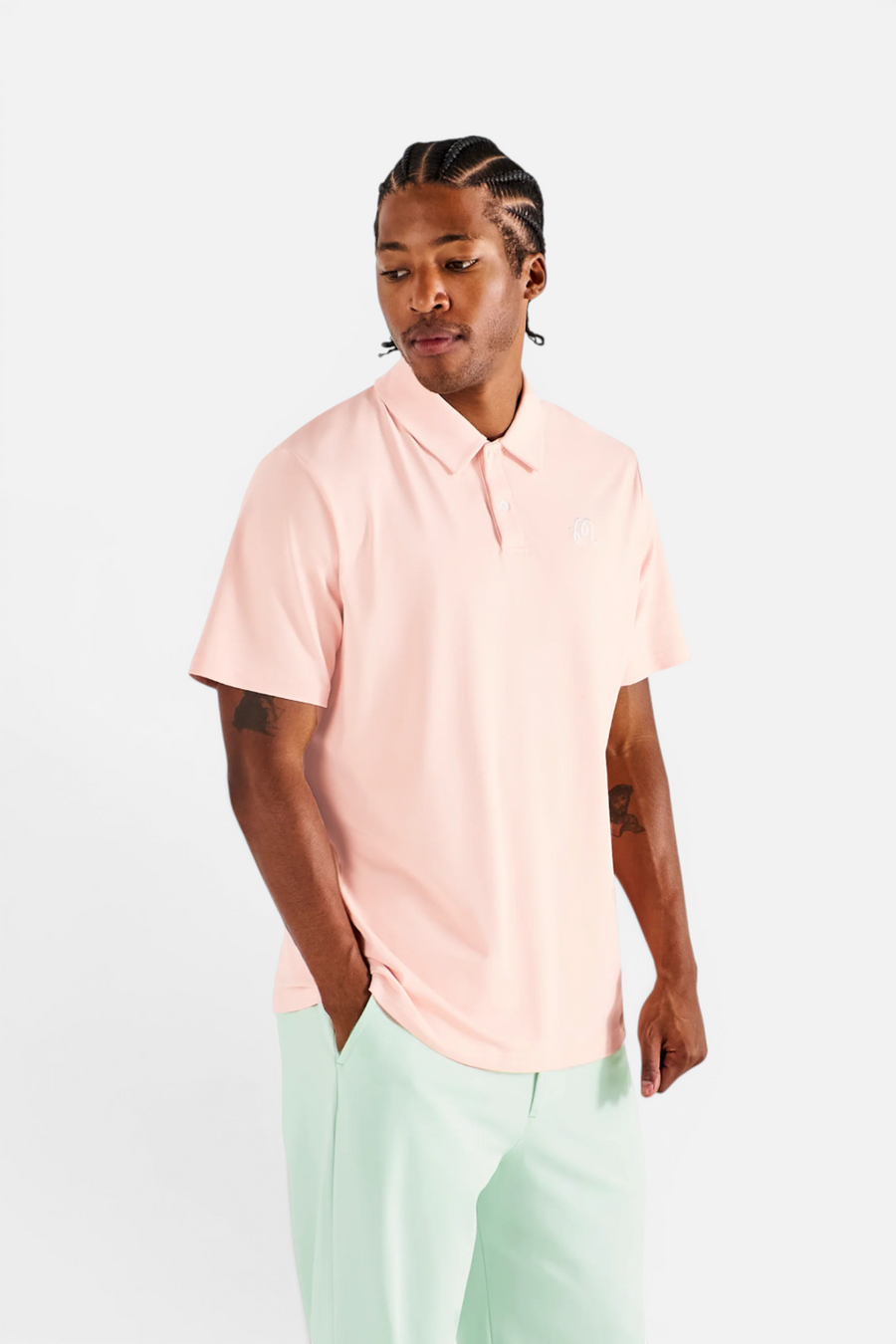 Malbon Golf Fairway Polo in Rosy Touch