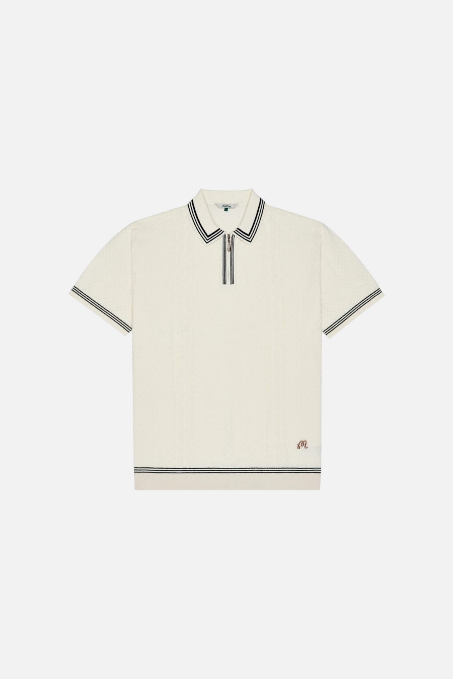 Malbon Golf Navarro Polo in Cream