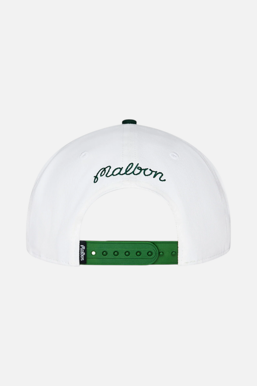 Malbon Palma Drive Snapback Cap in Bright White