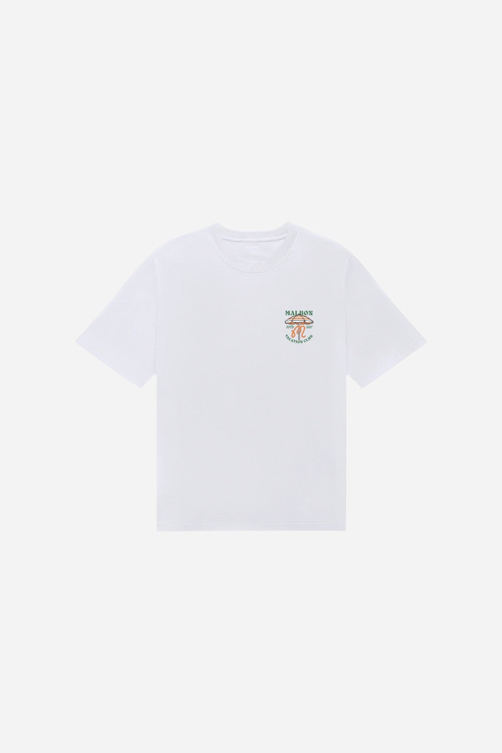 Malbon Golf Vacation Club Tee in White – CHROME