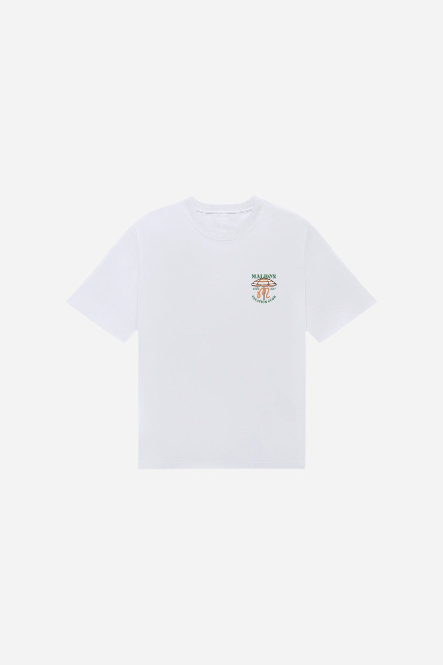 Malbon Golf Vacation Club Tee in White