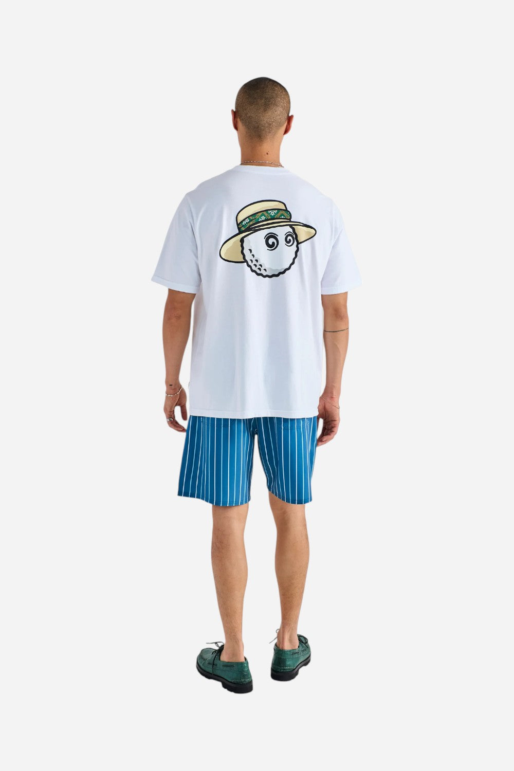 Malbon Golf Vacation Club Tee in White – CHROME