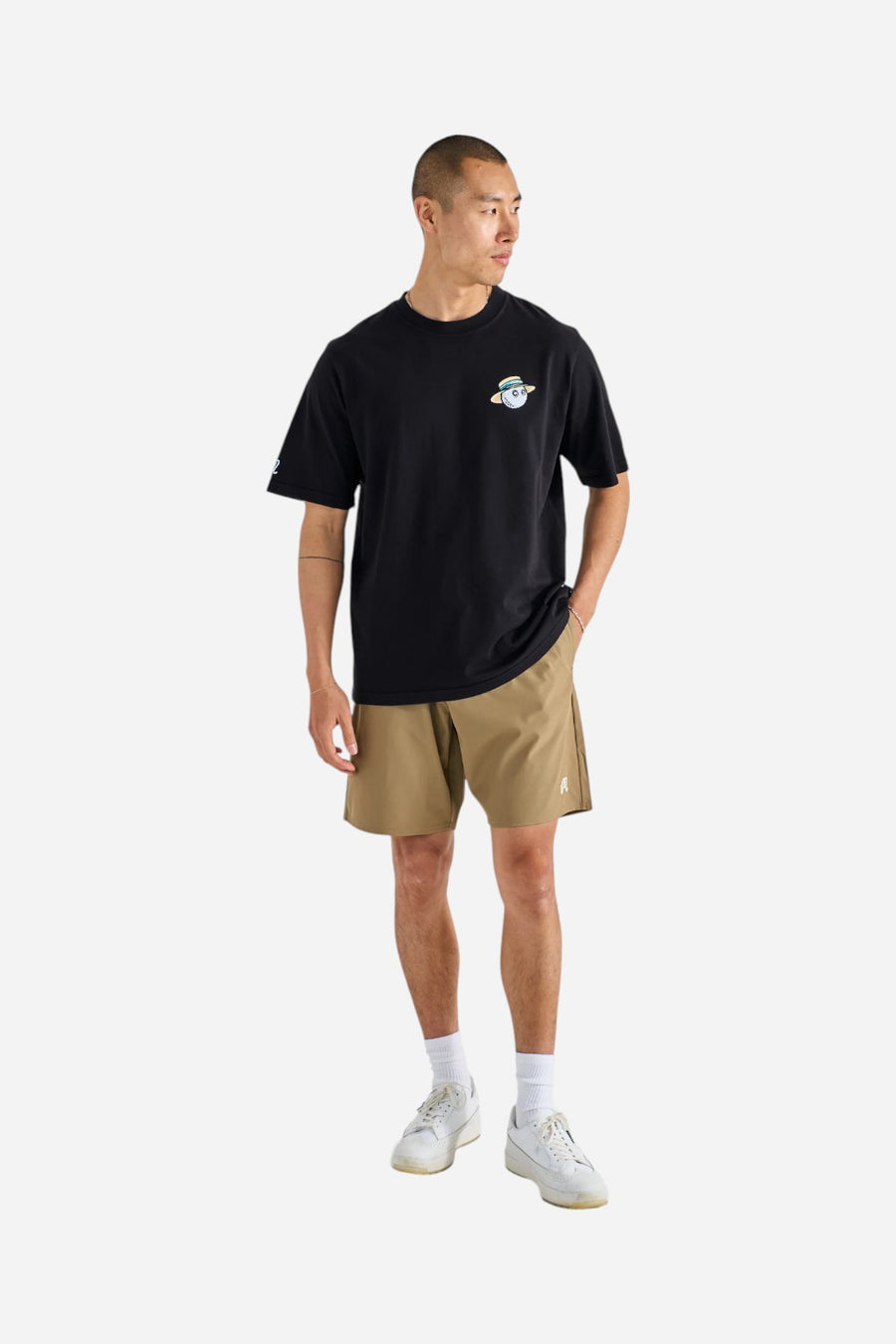 Malbon Golf Villa Tee in Black