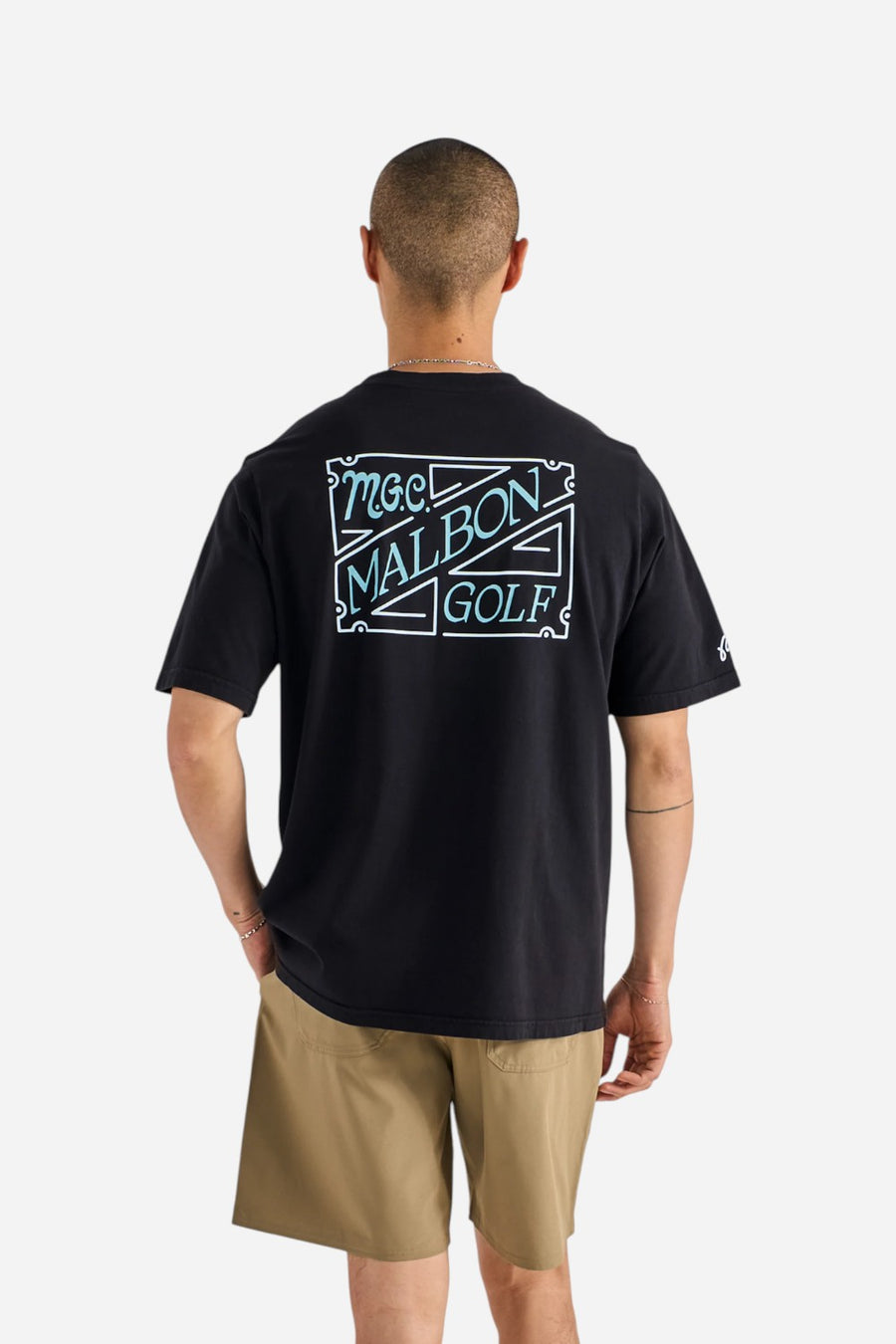 Malbon Golf Villa Tee in Black