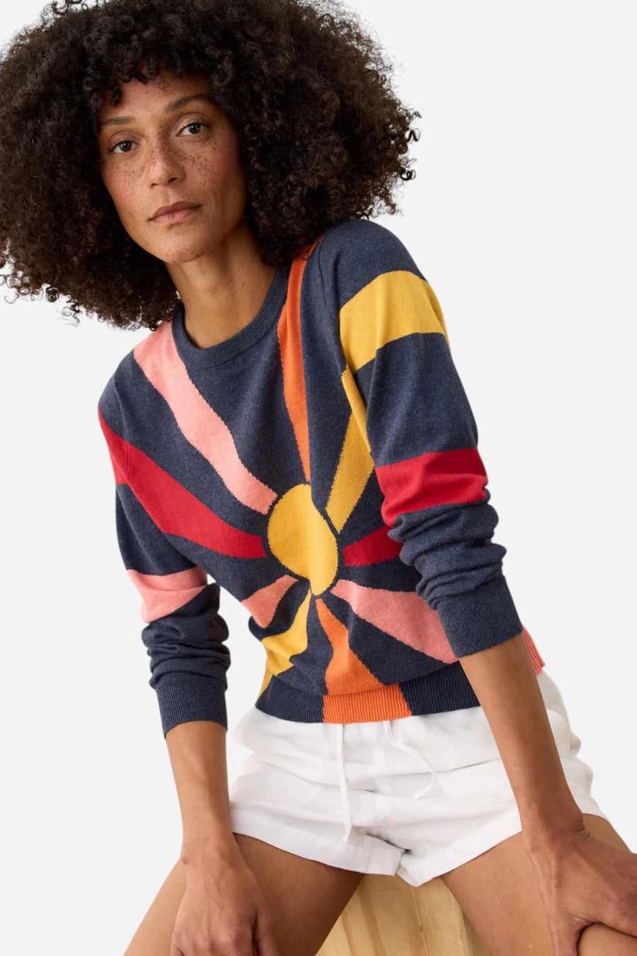 Marine Layer Icon Sweater in Navy