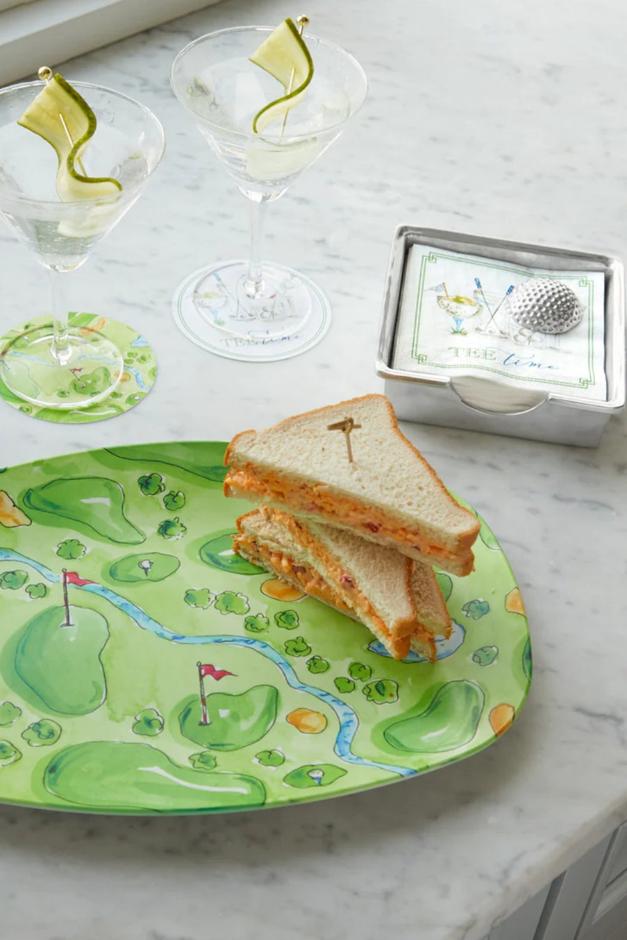 Mariposa Golf Ball Signature Napkin Box