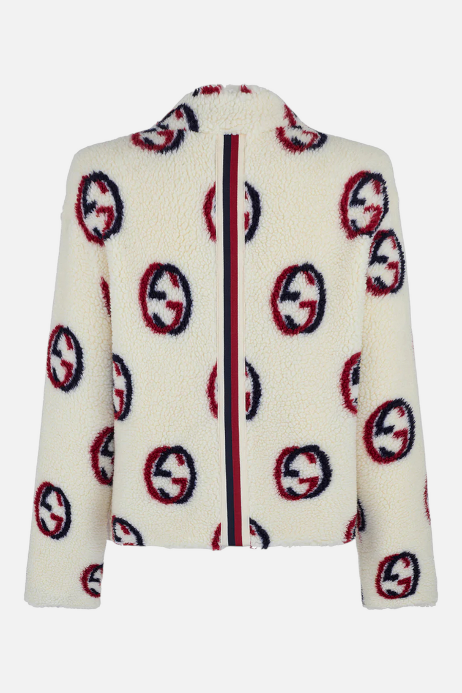 Angel Wings by Lucy Maru Bomber Jacket in Navy, Red & Cream