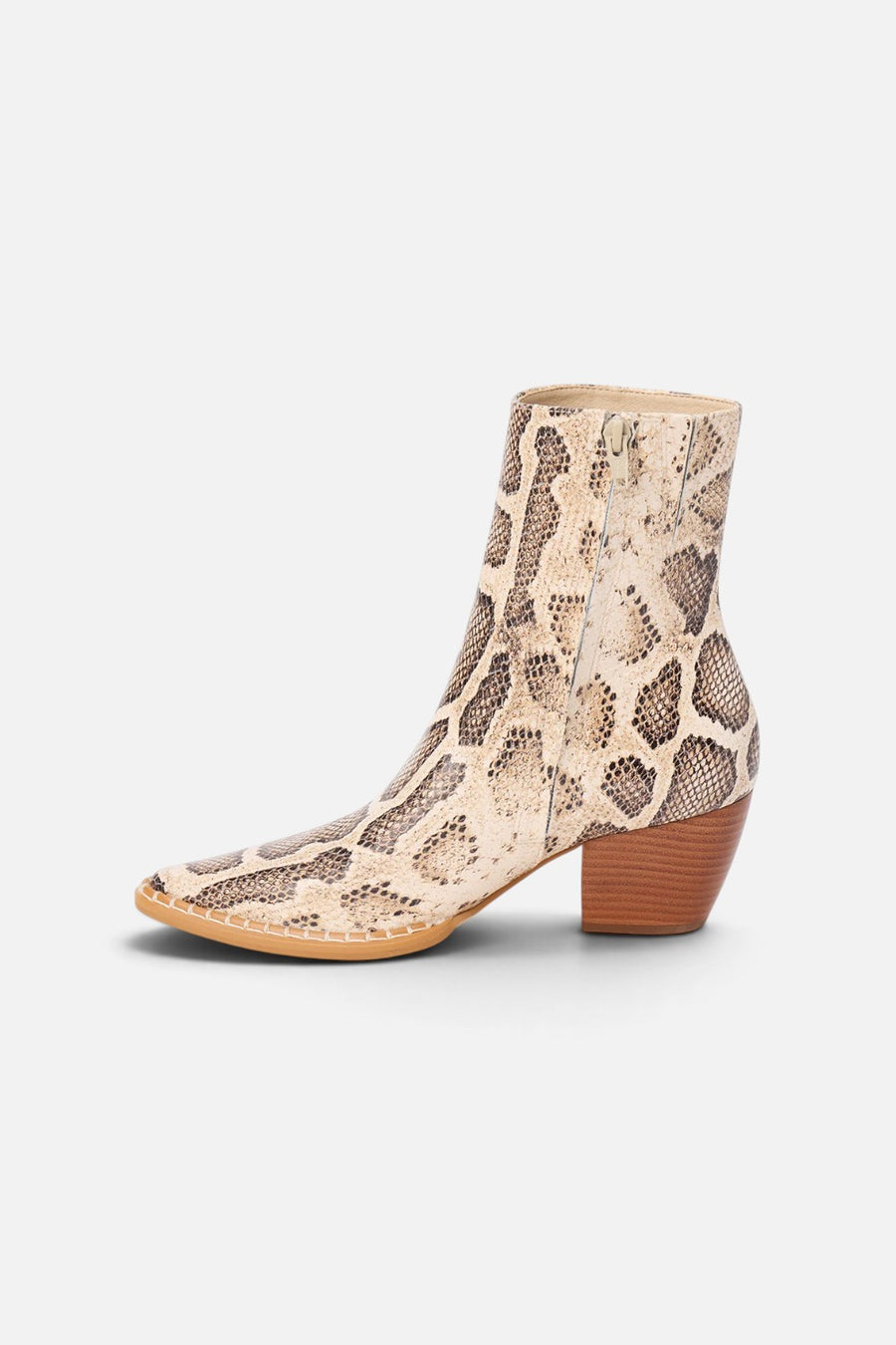 Matisse Caty Ankle Boot in Natural Multi Snake