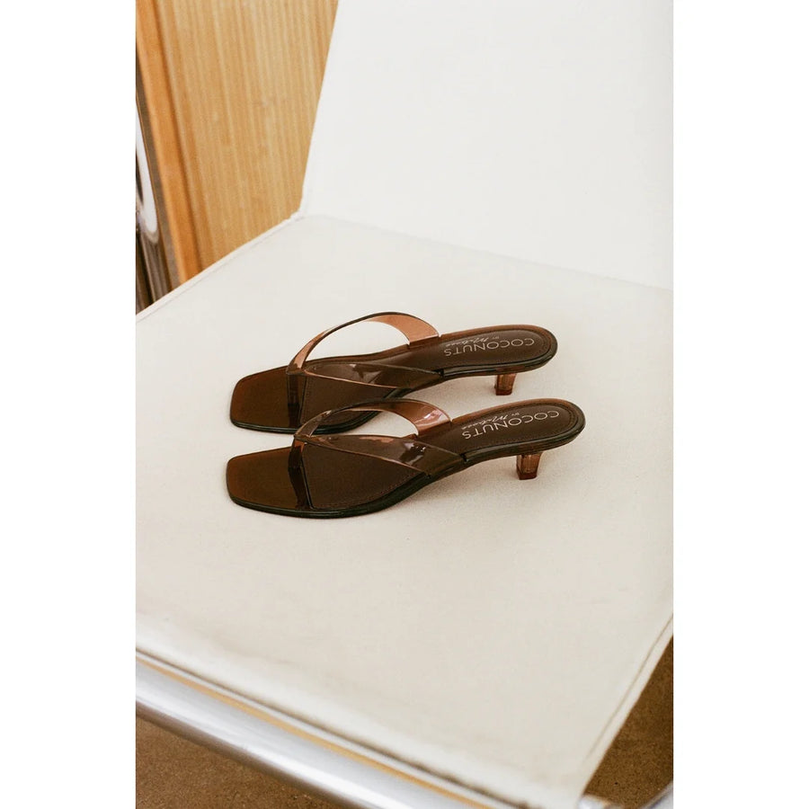 Matisse Margo Jelly Heeled Sandal in Brown