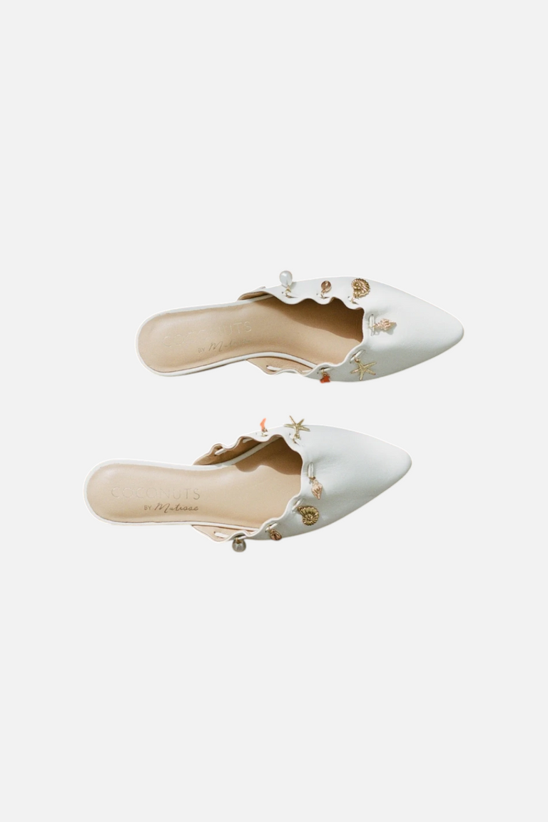Matisse Monette Leather Mule in White – CHROME