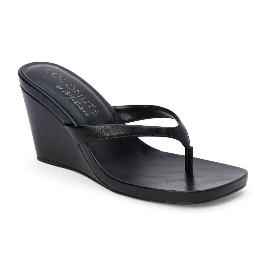 Matisse Murphy Wedge Sandal in Black