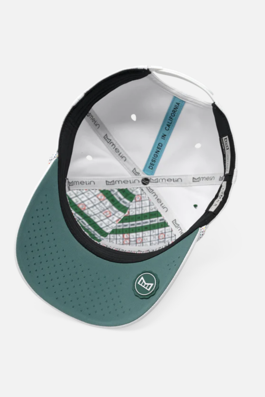 Melin Hydro Odysea Links Cap in White and Green