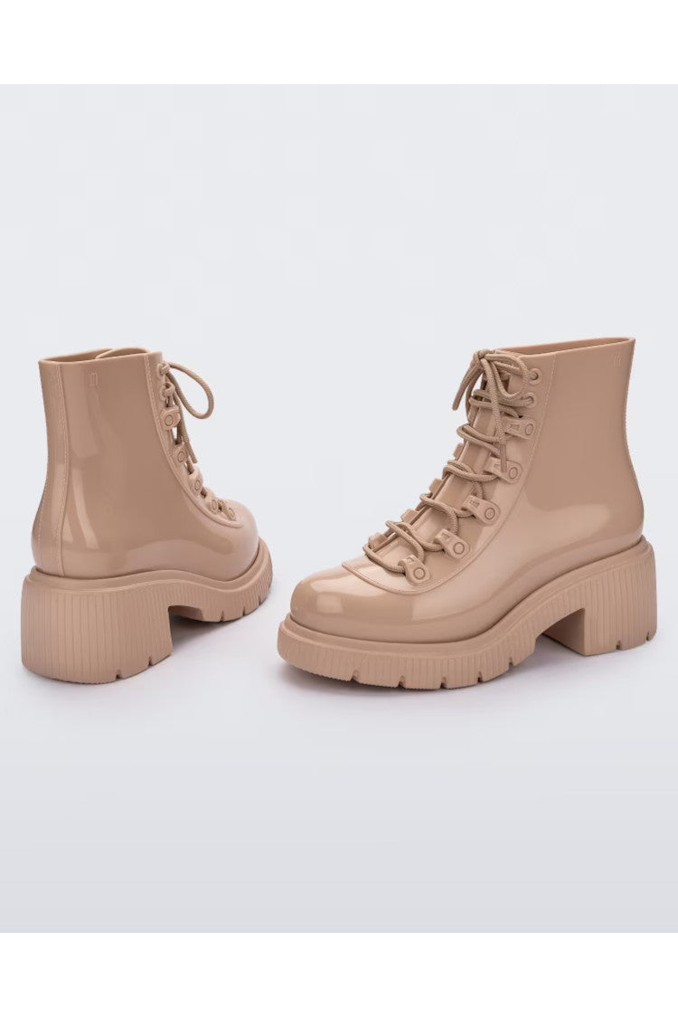 Melissa Cosmo Boot in Beige – back view