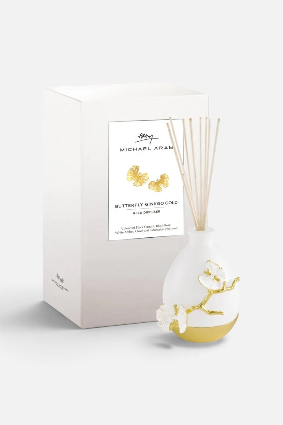 Michael Aram Butterfly Ginkgo Gold Scented Reed Diffuser
