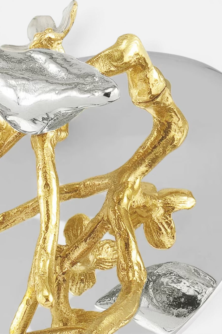 Michael Aram Lovebirds Silver & Gold Trinket Box