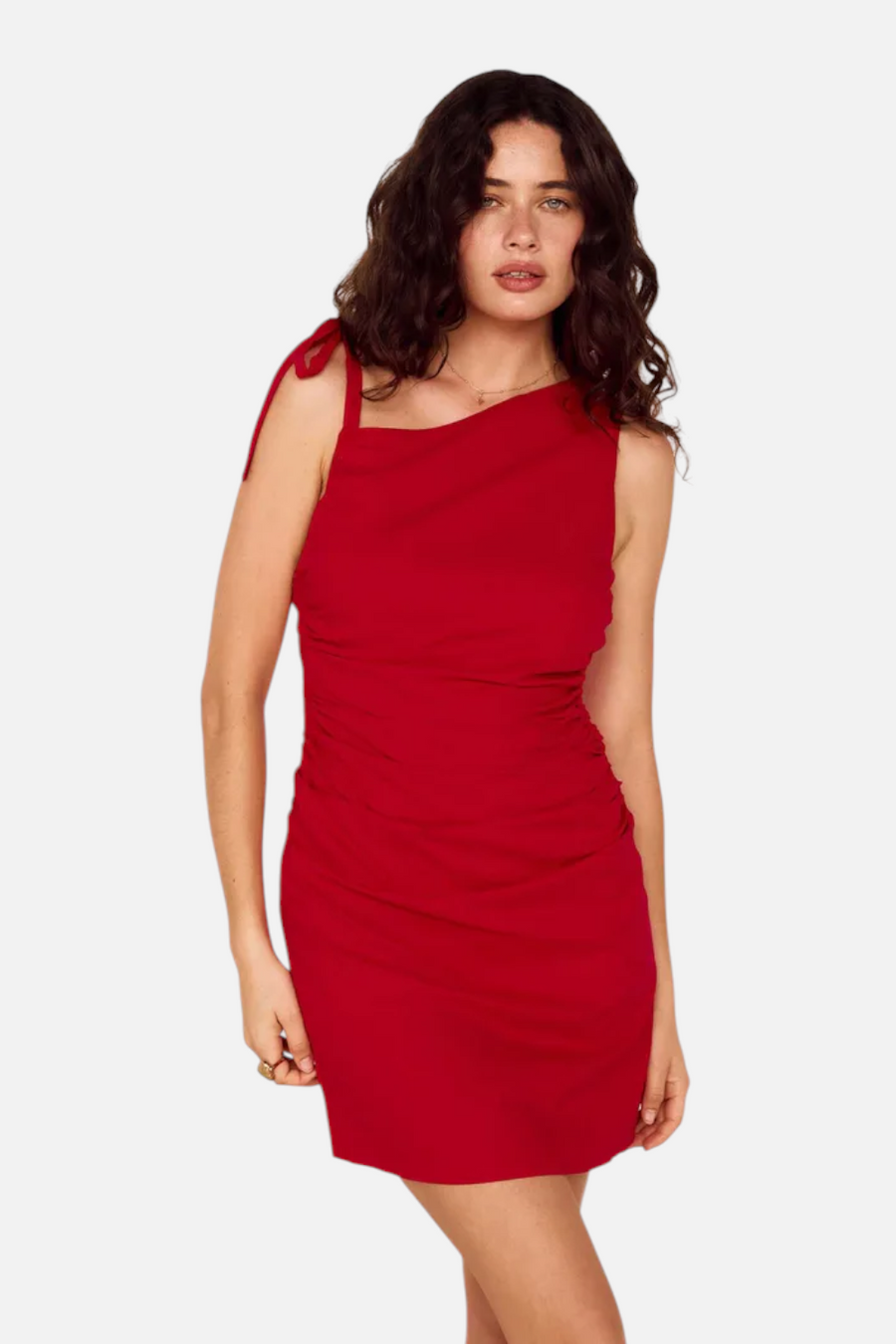 Mink Pink Rhodes Mini Dress in Red