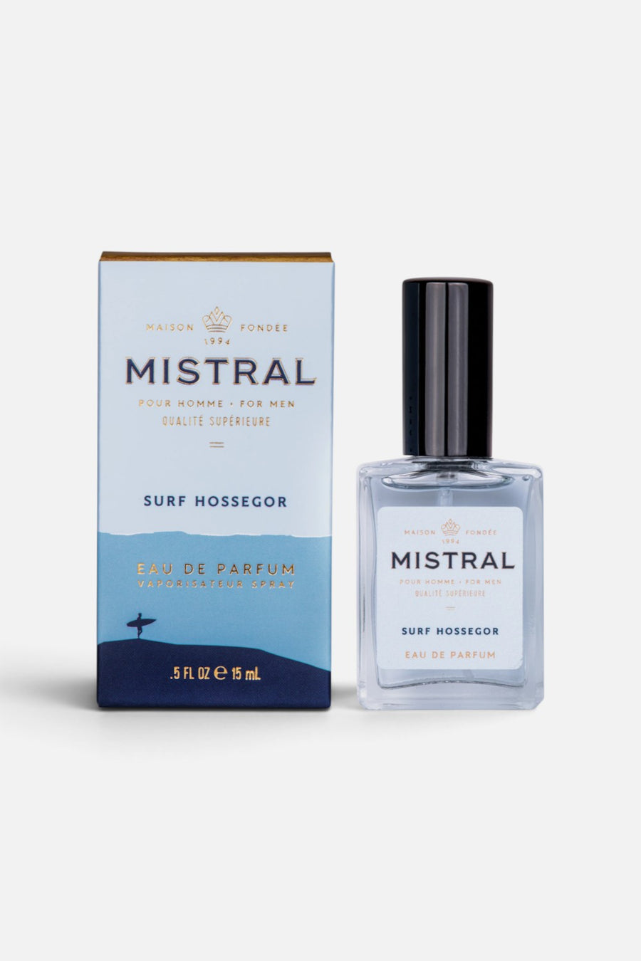 Mistral Men's Surf Hossegor Eau de Parfum, 0.5 oz bottle