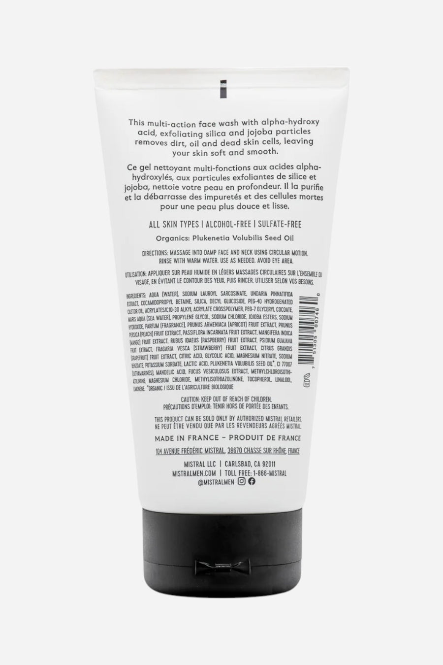 Mistral Men's Exfoliating Face Wash