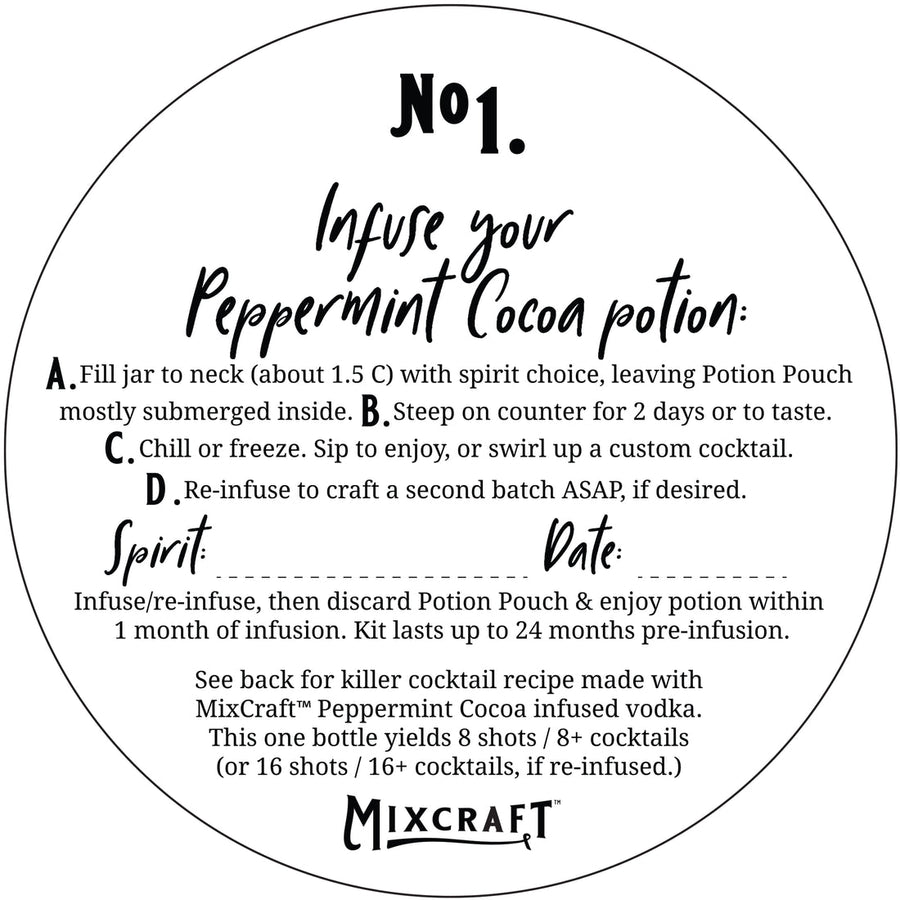 Mixcraft Peppermint Cocoa Spirit Infusion Kit
