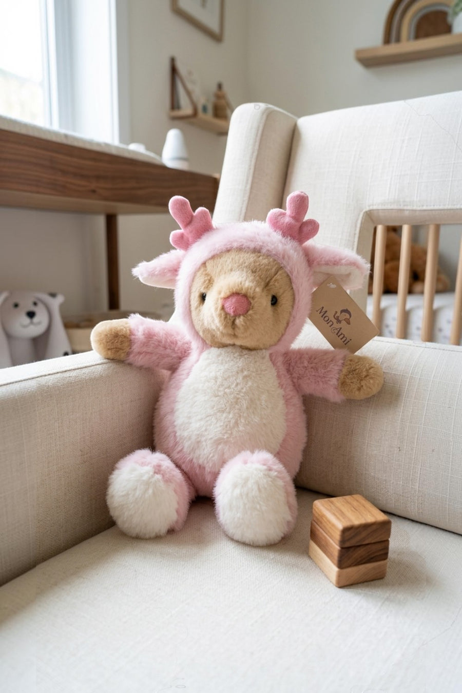 Mon Ami Reindeer Bear Plush Toy