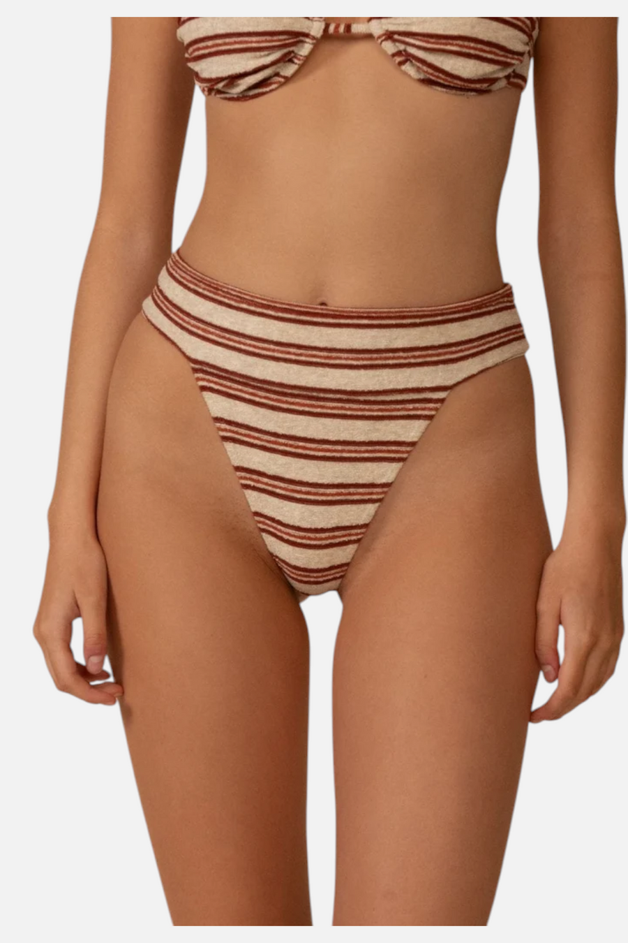 Montce Tamarindo Bikini Bottom in Joan Stripe – front view
