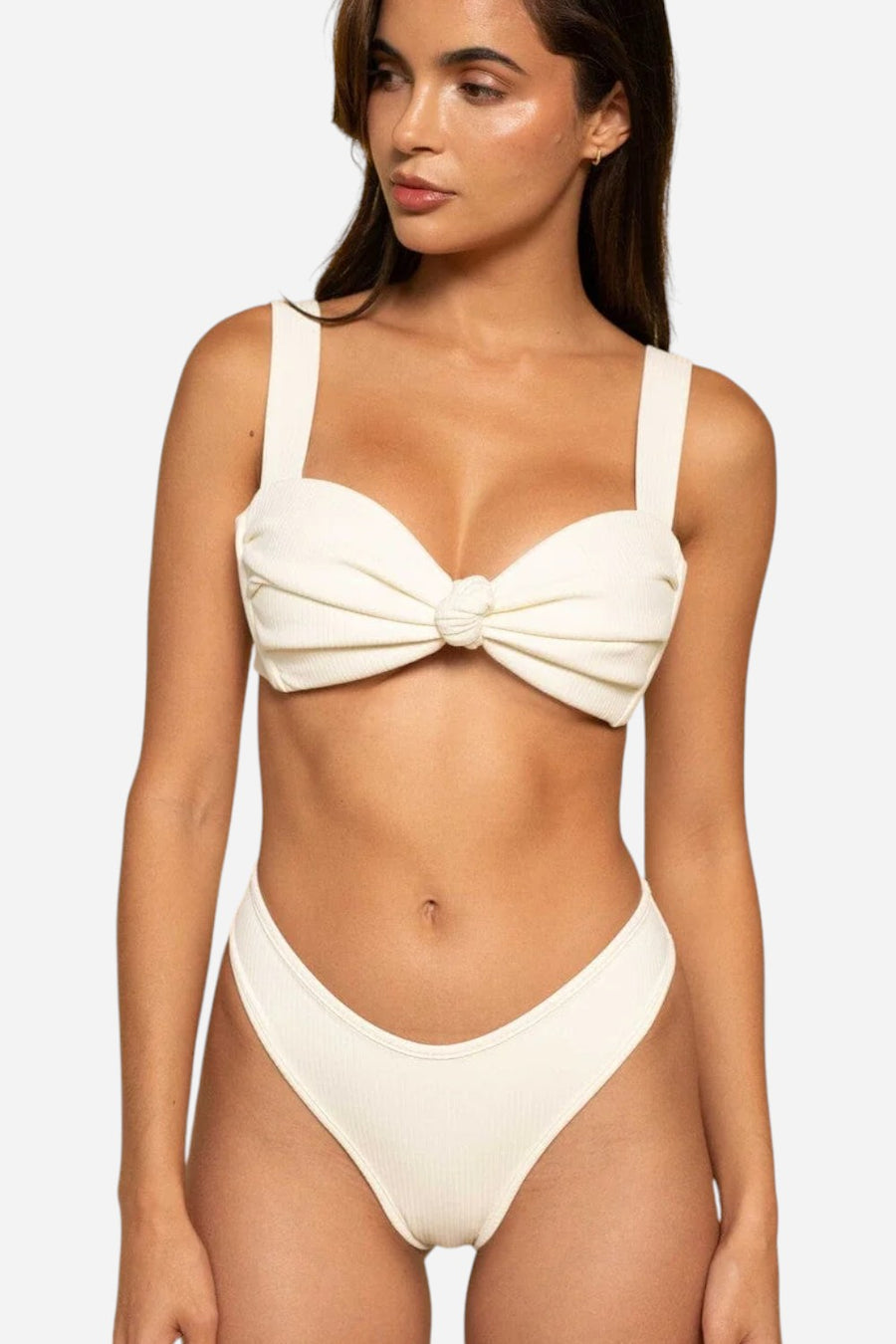 Montce Cream Rib Lulu Bikini Bottom