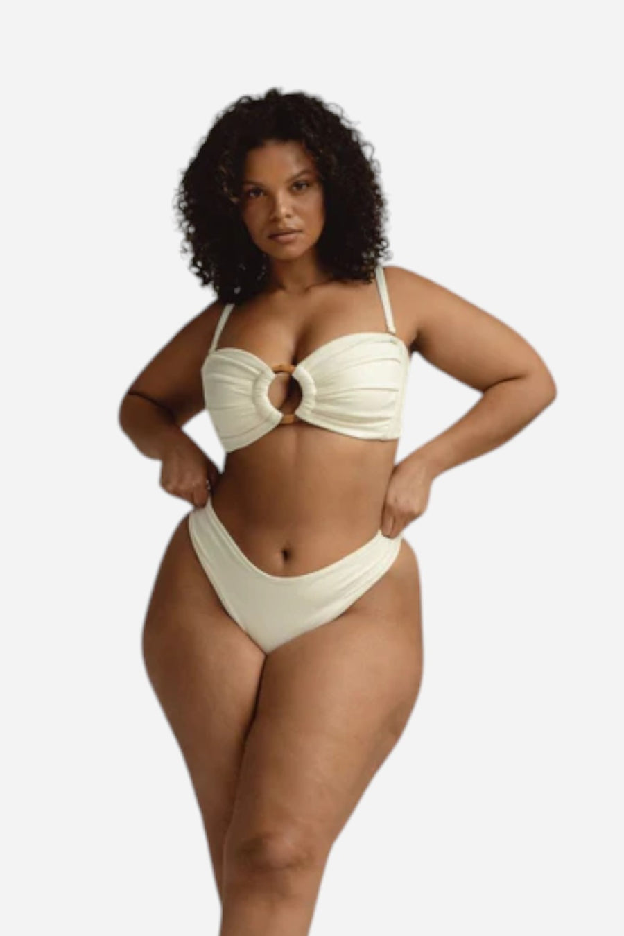 Montce Cream Rib Lulu Bikini Bottom