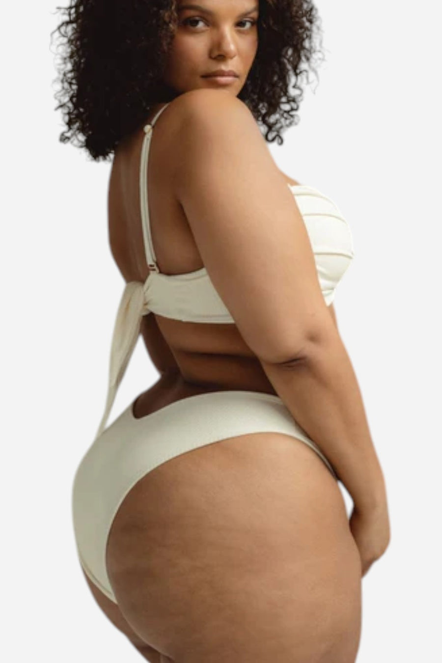 Montce Cream Rib Lulu Bikini Bottom