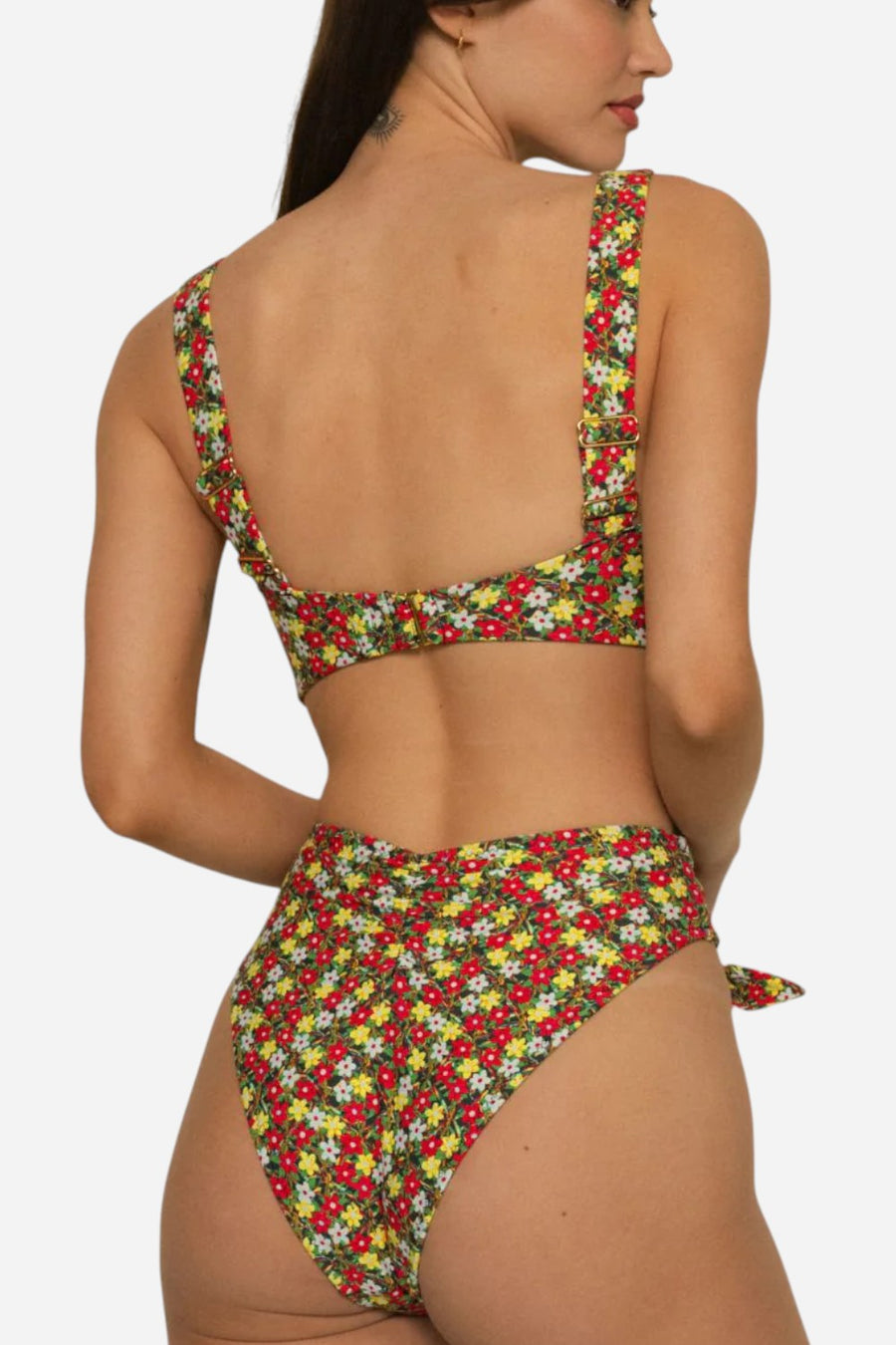 Montce Sienna Floral Paula Tie-Up Bikini Bottom