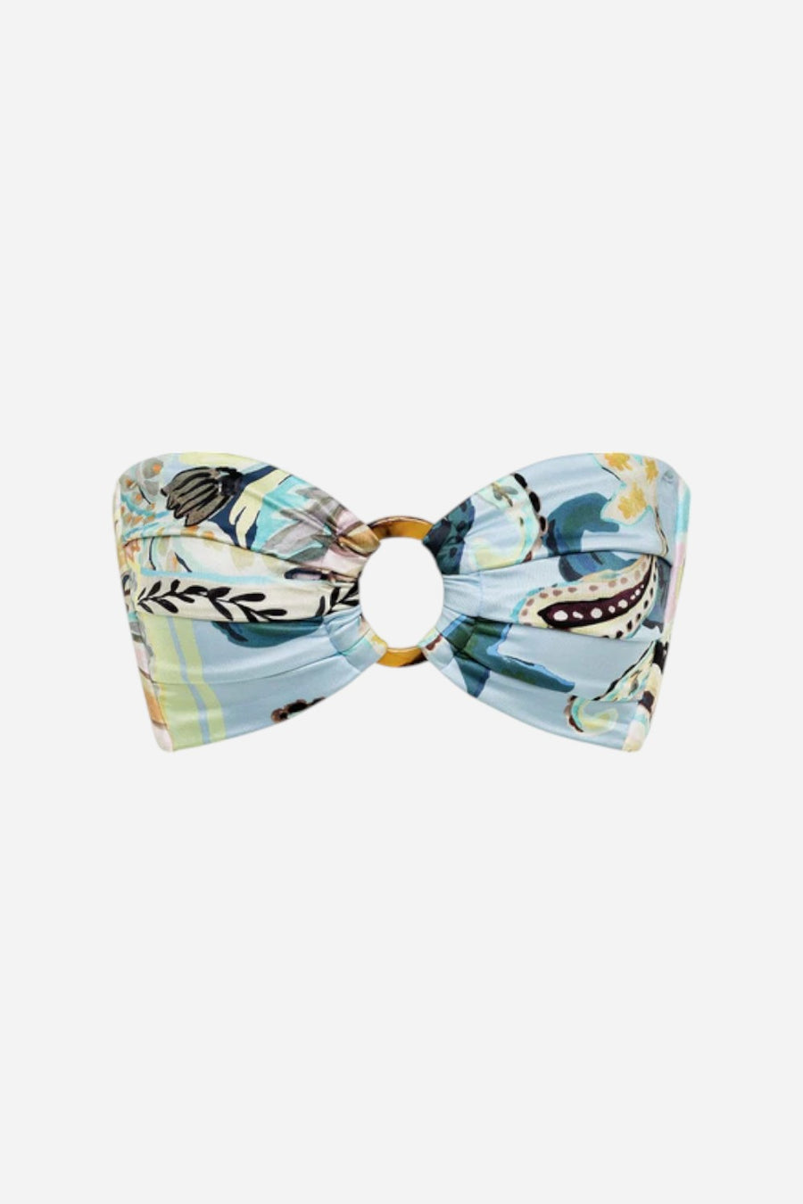 Montce St. Barths Floral Tori Ties Bandeau Bikini Top