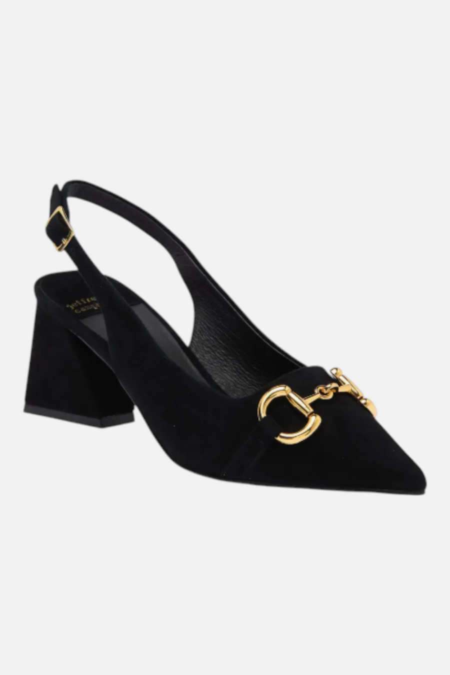 Jeffrey Campbell Nakita Slingback Pump in Black and Gold