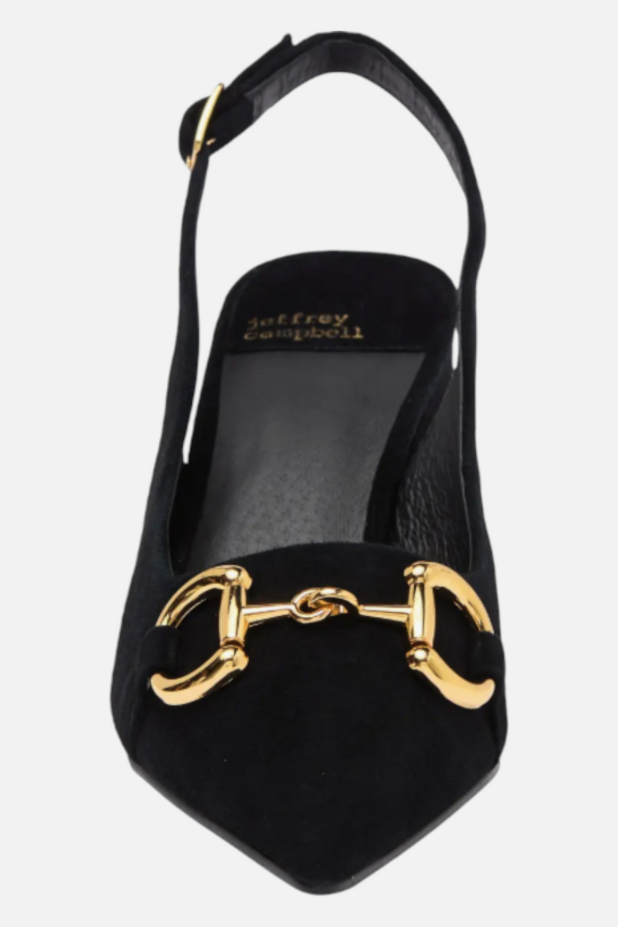 Jeffrey Campbell Nakita Slingback Pump in Black and Gold