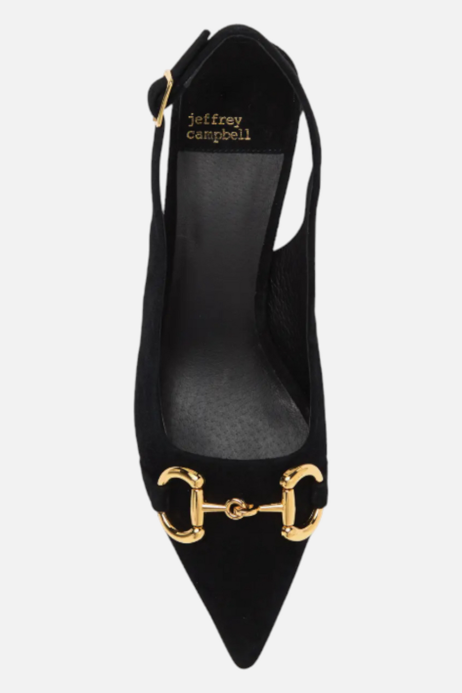 Jeffrey Campbell Nakita Slingback Pump in Black and Gold