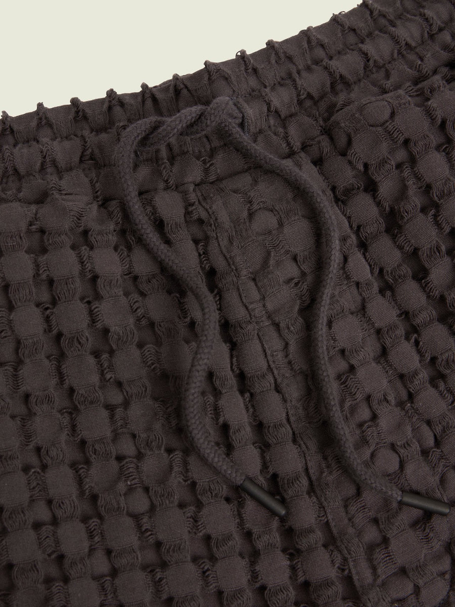 OAS Nearly Black Porto Waffle Short