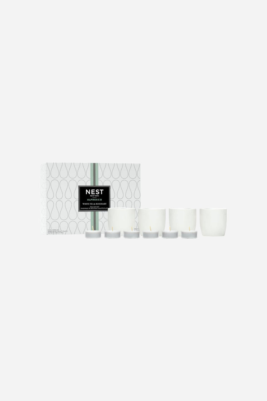 Nest White Tea & Rosemary Alfresco Tealights, Set of 6