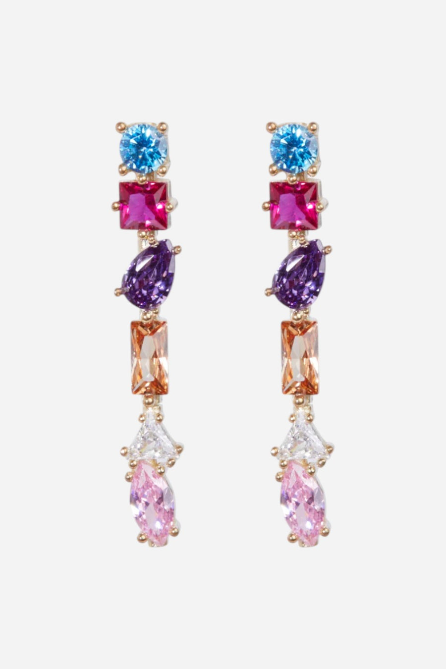 Nickho Rey Julie M Earrings in Gold & Unicorn Crystals
